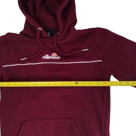 Ellesse Women's Hoodie Sweatshirt - Size XS - Burgundy - Picture 7 of 8